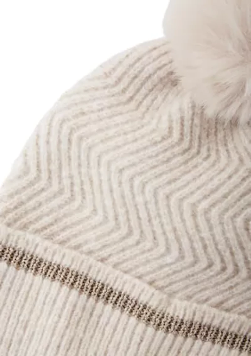 Knit Beanie with Pom