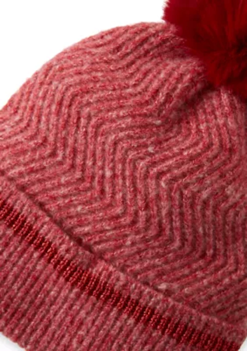 Knit Beanie with Pom