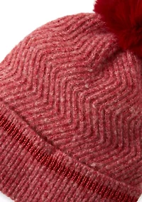 Knit Beanie with Pom
