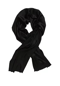 Satin Pashmina Self Fringe Scarf
