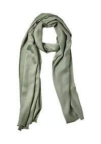 Satin Pashmina Self Fringe Scarf