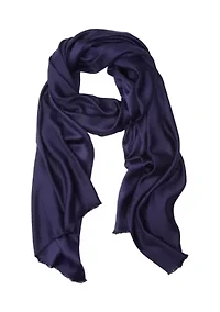 Satin Pashmina Self Fringe Scarf