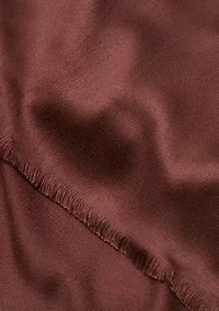 Satin Pashmina Self Fringe Scarf