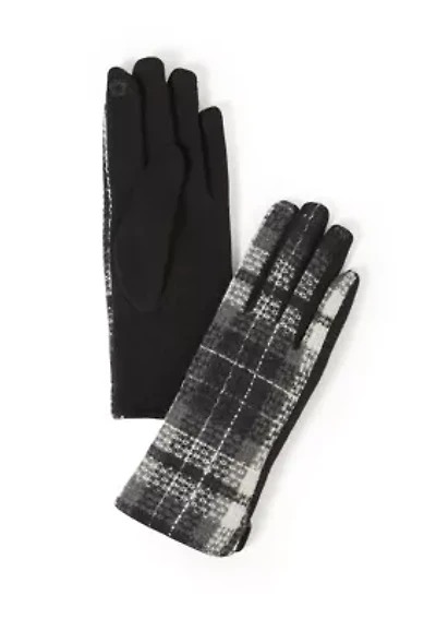 Large Scale Plaid Gloves