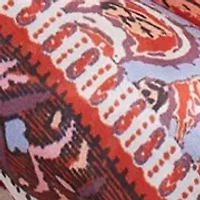 Block Floral Printed Square Scarf