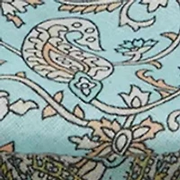 Paisley Ruffle Square Scarf