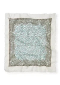 Paisley Ruffle Square Scarf