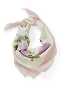 Statement Floral Mini Square Scarf