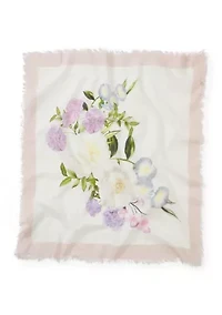 Statement Floral Mini Square Scarf