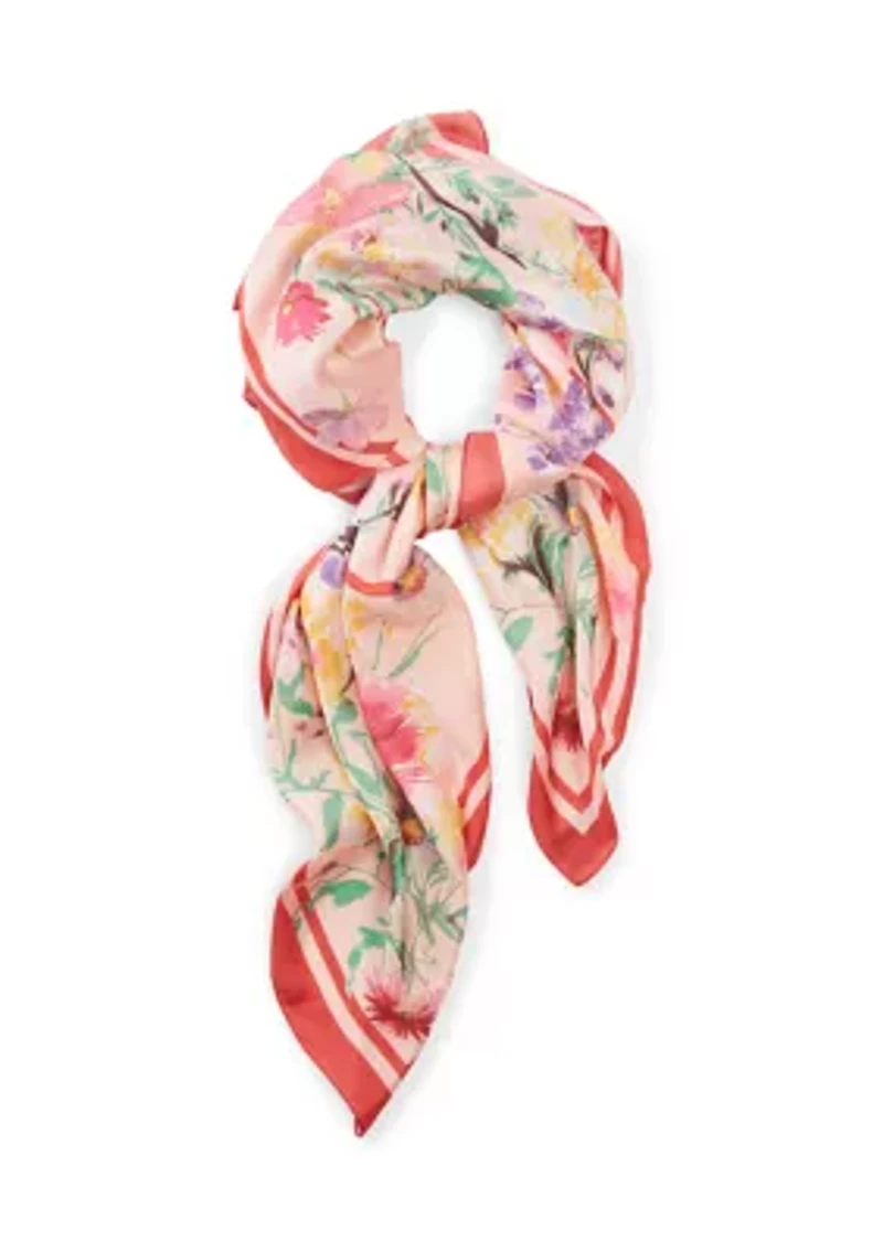 Flower Meadow Square Scarf