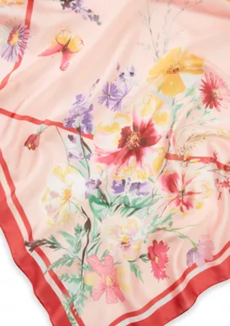 Flower Meadow Square Scarf