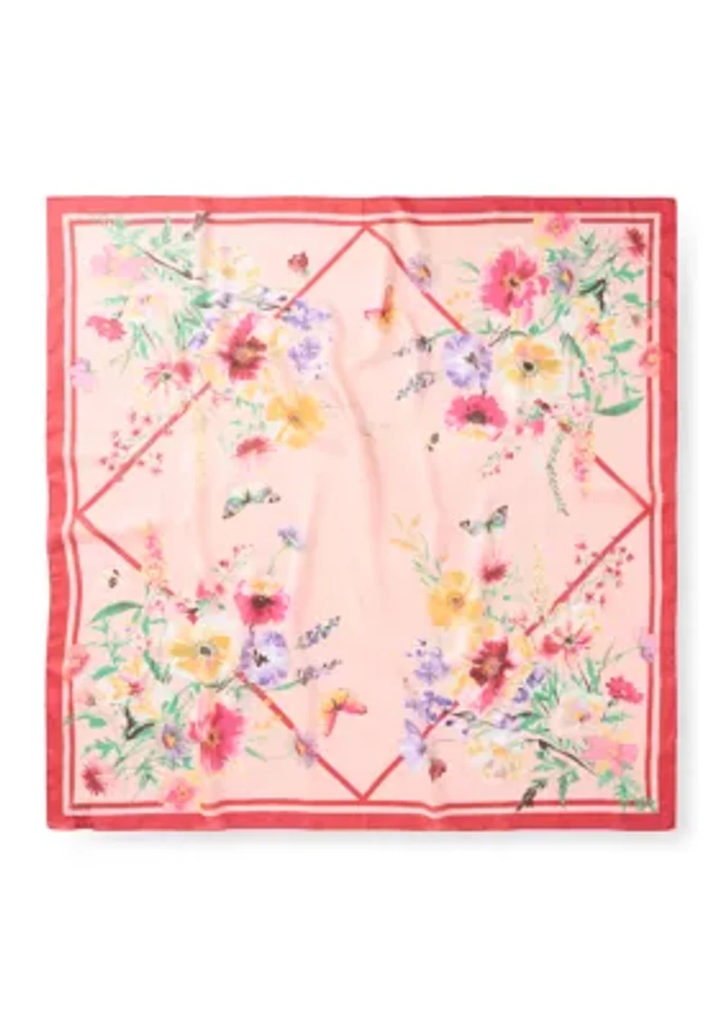 Flower Meadow Square Scarf
