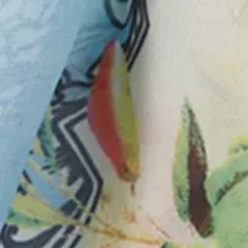 Botanical Fruit Print Square Scarf