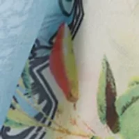 Botanical Fruit Print Square Scarf