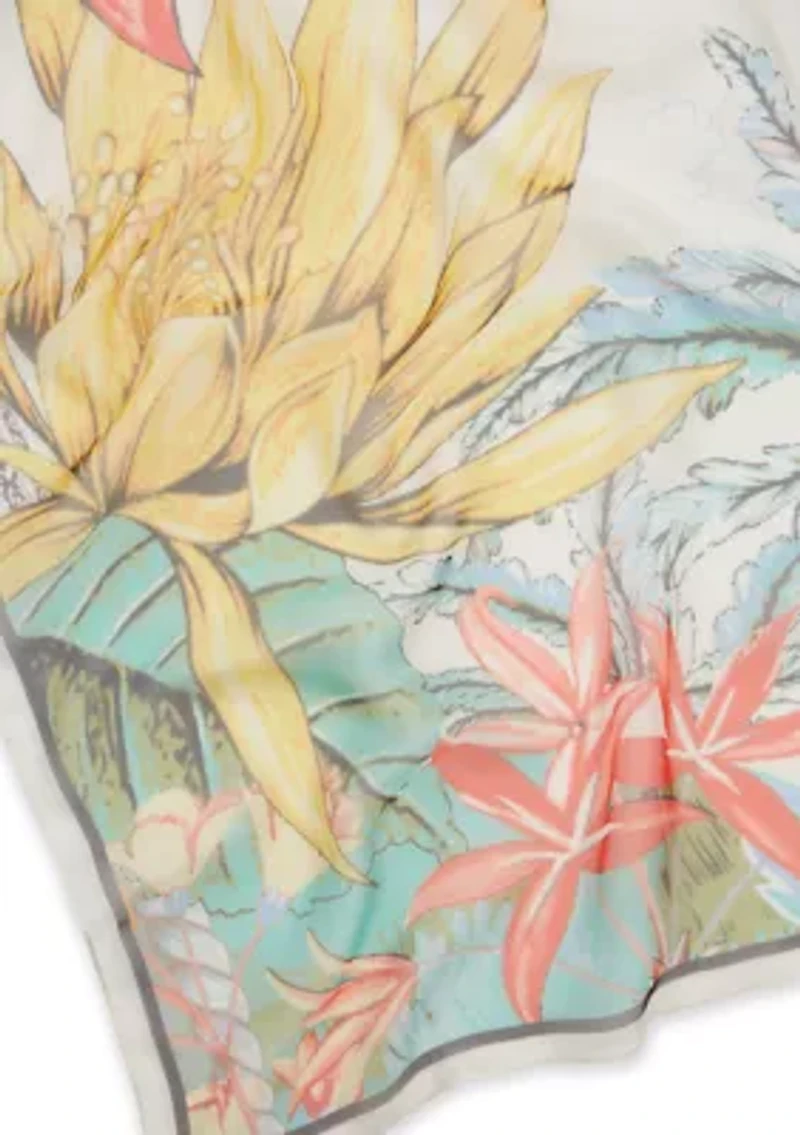 Jungle Toile Square Scarf