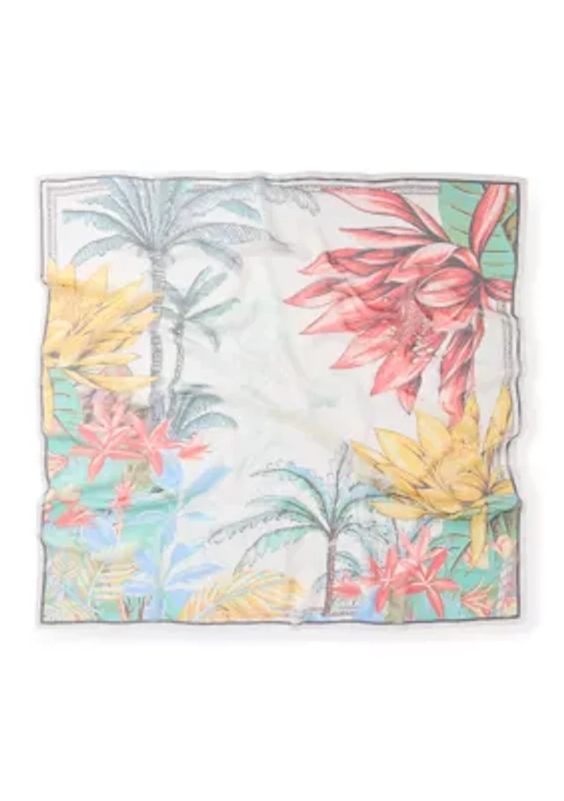 Jungle Toile Square Scarf