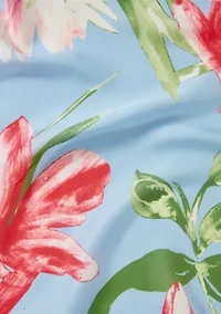 Brush Floral Square Scarf