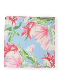 Brush Floral Square Scarf