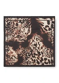 Ombre Animal Poly Square Scarf