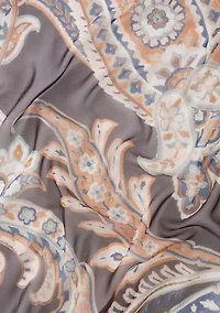 Trailing Paisley Square Scarf