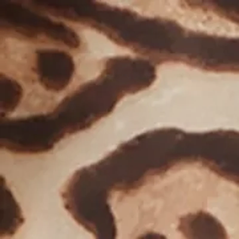 Soft Border Leopard Print Square Scarf