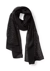 Embellished Sheer Scarf