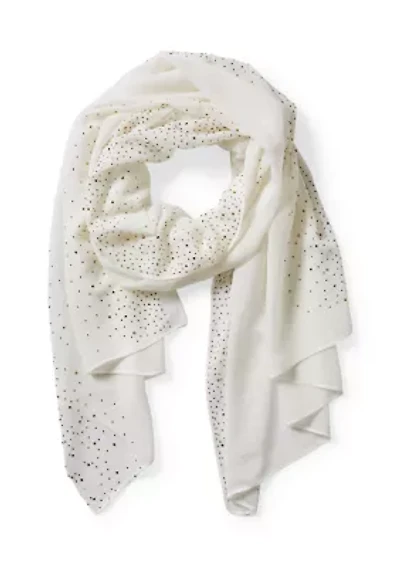 Embellished Sheer Scarf