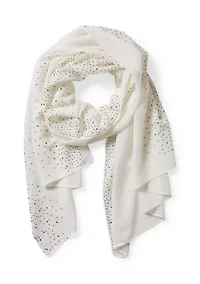 Embellished Sheer Scarf