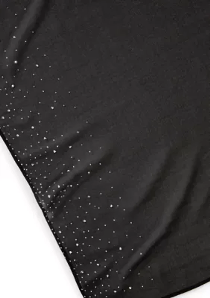 Embellished Sheer Scarf