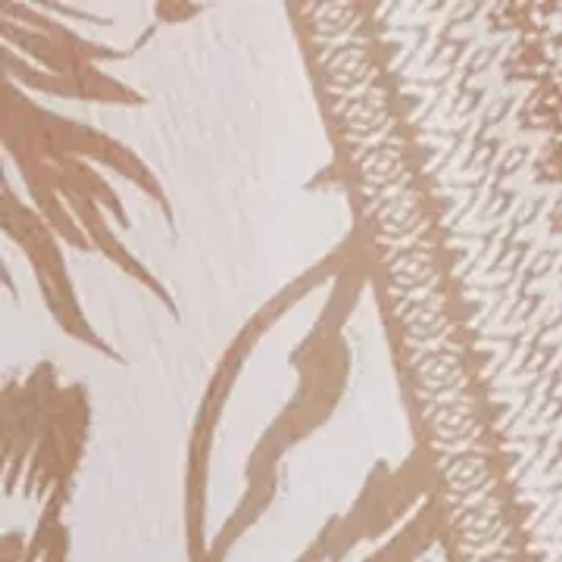 Women's Bird Floral Block Print Topper