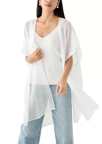 Women's Popcorn Duster with Smocked Back