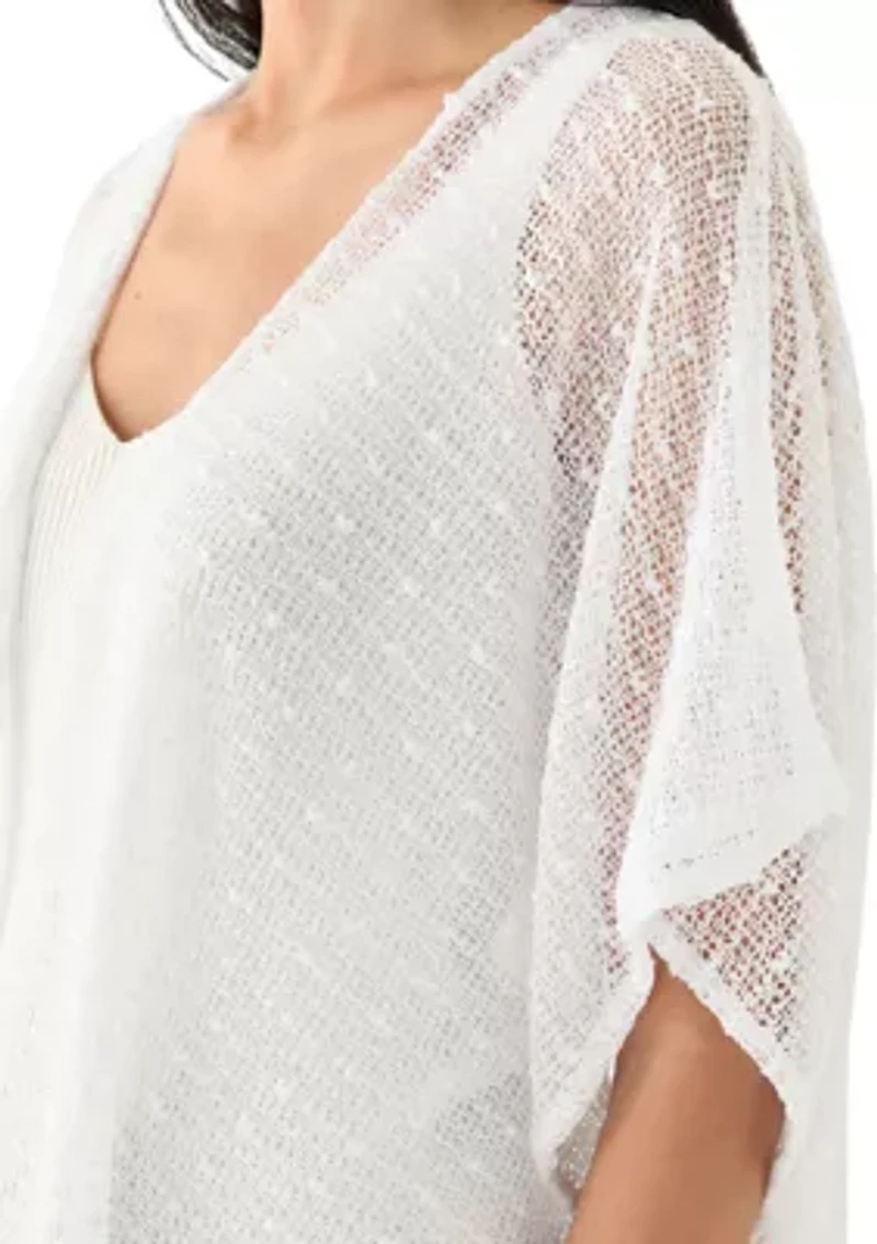 Women's Popcorn Duster with Smocked Back
