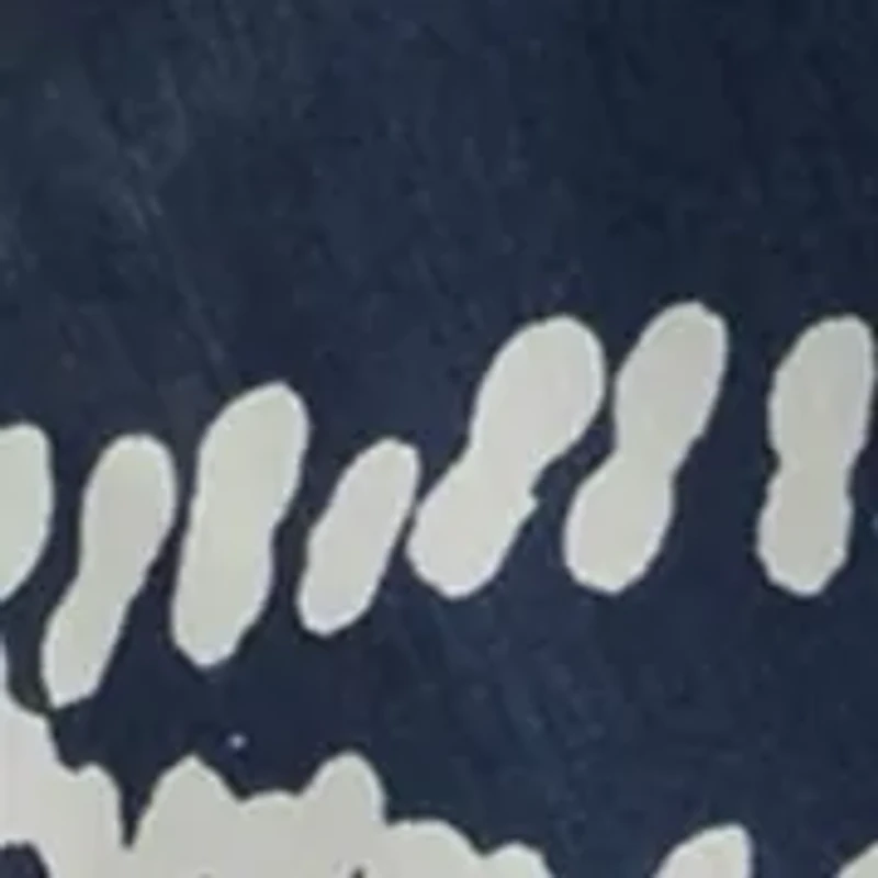 Abstract Leaf Printed Crinkle Duster