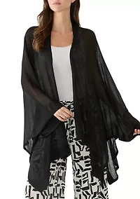 Women's Ribbed Lightweight Knit Topper