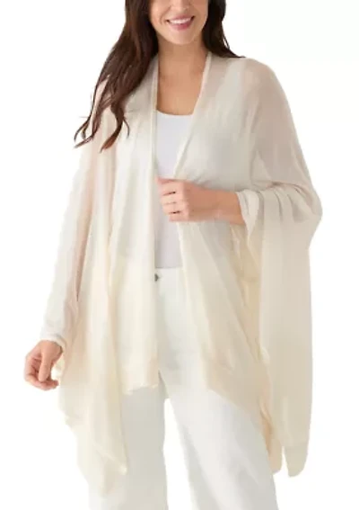 Women's Ribbed Lightweight Knit Topper
