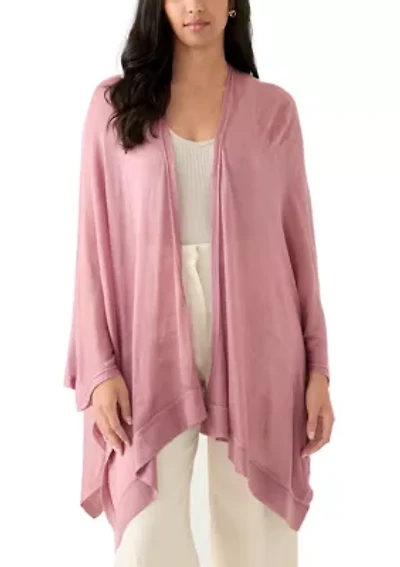 Women's Ribbed Lightweight Knit Topper