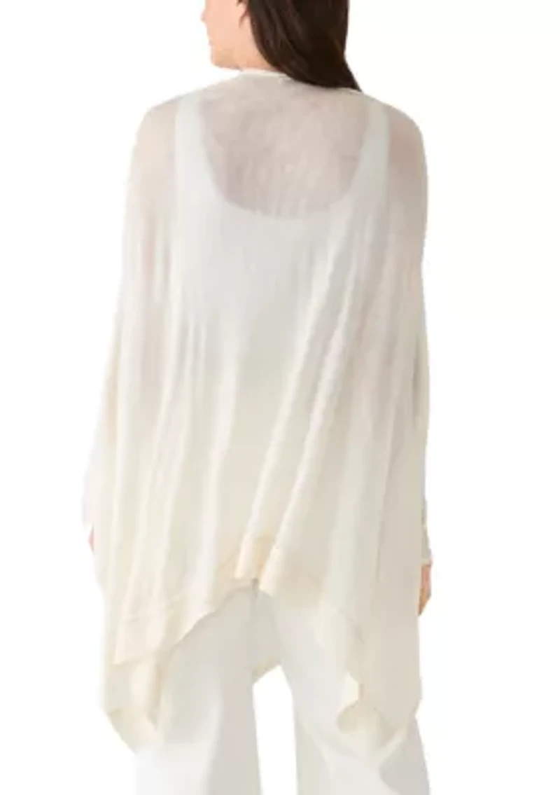 Women's Ribbed Lightweight Knit Topper