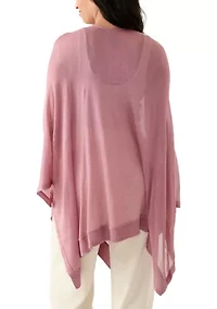 Women's Ribbed Lightweight Knit Topper