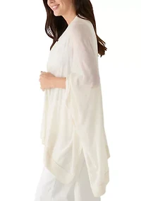 Women's Ribbed Lightweight Knit Topper