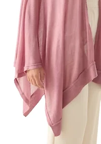 Women's Ribbed Lightweight Knit Topper