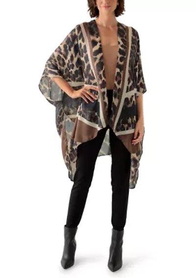 Chevron Leopard Print Topper