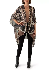 Chevron Leopard Print Topper