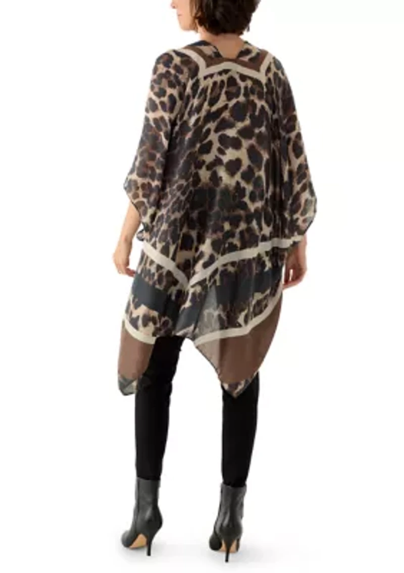 Chevron Leopard Print Topper