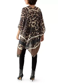 Chevron Leopard Print Topper