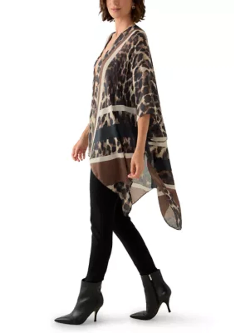 Chevron Leopard Print Topper