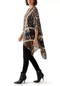 Chevron Leopard Print Topper