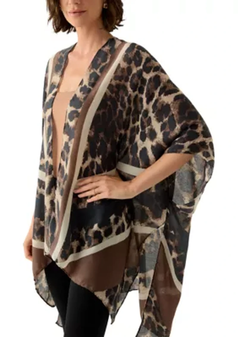 Chevron Leopard Print Topper