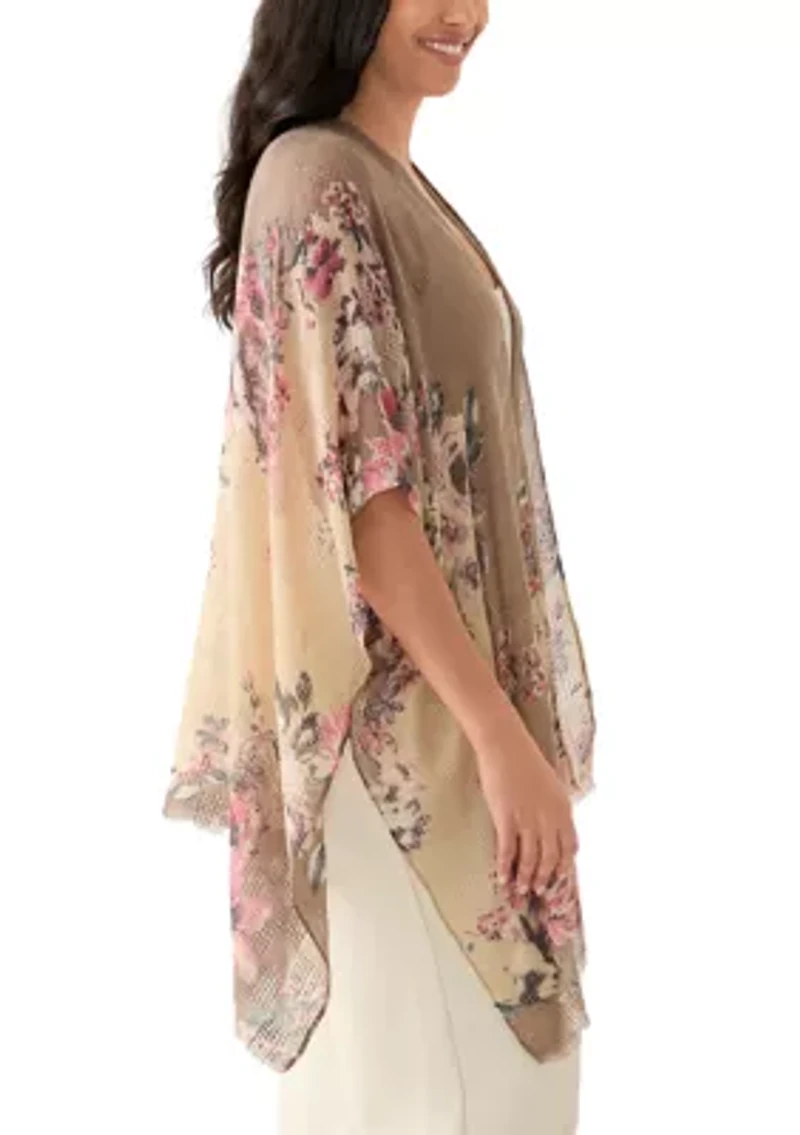 Women's Climbing Roses Printed Topper