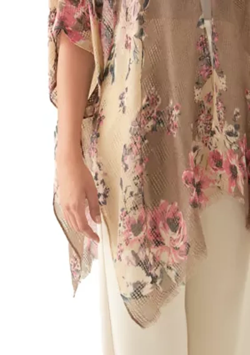 Women's Climbing Roses Printed Topper