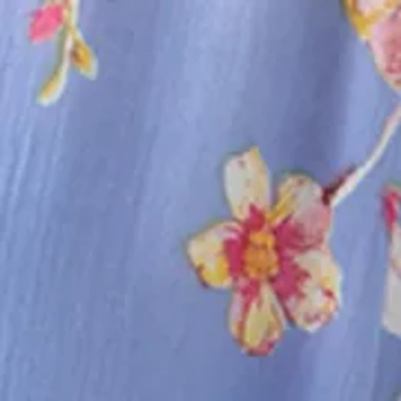 Wallpaper Floral Printed Crinkle Shawl